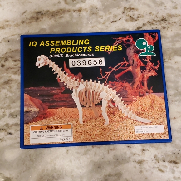 Set of 2- Mini-Dinosaur IQ Assembly Puzzles - Picture 3 of 4